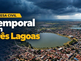 Defesa Civil atende ocorrências após temporal em Três Lagoas
