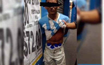 Pintor é preso pela PM furtando supermercado no centro