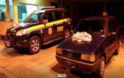 Polícia prende em Água Clara traficante com mais de 12 kg de cocaína em veículo