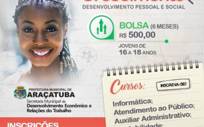 Prefeitura de Araçatuba oferece cursos gratuitos terminam dia 8