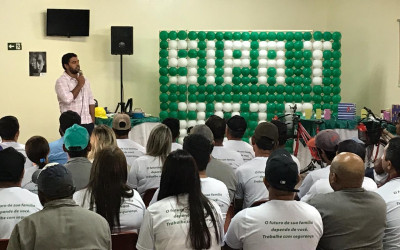 Unimed Andradina participa de SIPAT na Usina Viralcool