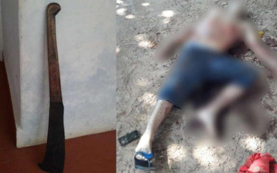 Depois de esfaquear e empalar vizinho, Baixinho ligou para amigo contando sobre crime