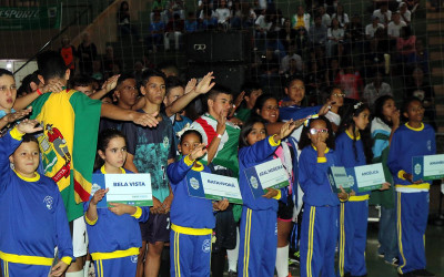 Solenidade dá início aos Jogos Escolares da Juventude de futsal em Três Lagoas