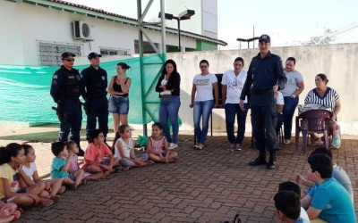 Crianças de Brasilândia recebem orientações sobre “Educação no Trânsito”