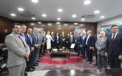 Eduardo Rocha, vice-presidente da ALMS, participa de reunião em Brasília para debater a Lei Kandir