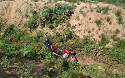 Polícia Militar recupera motocicleta furtada em Água Clara
