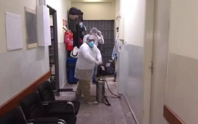 Após transferência de presos com covid-19, delegacia é desinfectada duas vezes - CREDITO: CAMPO GRANDE NEWS