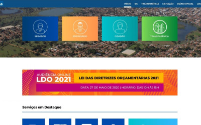 Prefeitura de Três Lagoas disponibiliza página temporária enquanto executa melhorias no Site Oficial