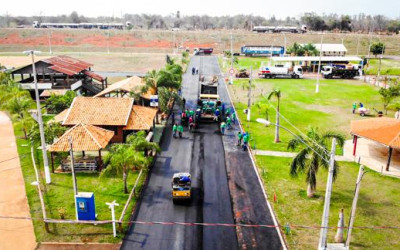 SEINTRA realiza recapeamento no Arenamix em Três Lagoas