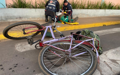 Idoso é atropelado por ônibus no Centro de Três Lagoas
