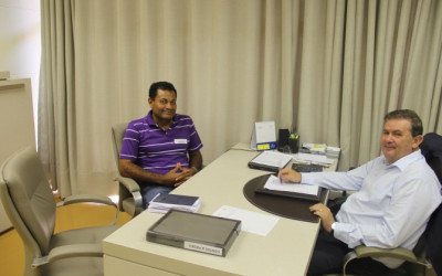 Rialino busca apoio de deputado Edurdo Rocha para investimentos em bairros