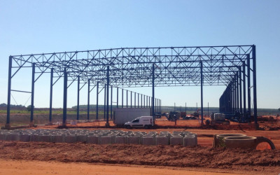 Fibria avança com obras do terminal intermodal em Aparecida do Taboado 