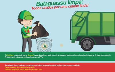 Com parceria, taxa de lixo passará a ser cobrada na conta de água em agosto