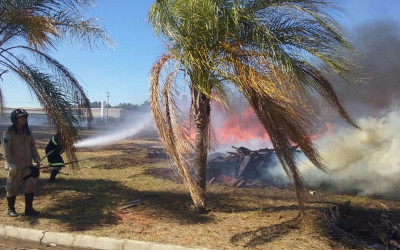 PAM é colocado em prática durante incêndio de alto risco no distrito industrial de Três Lagoas