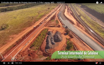 Vídeo mostra evolução das obras de ampliação da Fibria em Três Lagoas (MS)