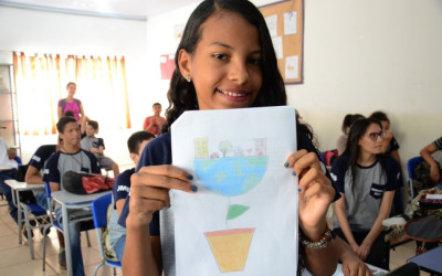 Aluna da Escola Municipal “Joaquim Marques de Souza” ganha concurso de desenho do CONDEMA