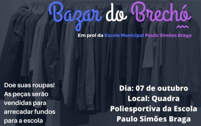 Escola de Brasilândia realiza mais um Brechó Solidário