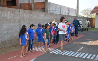 Alunos de escola municipal participam do Projeto “Trânsito do Futuro”