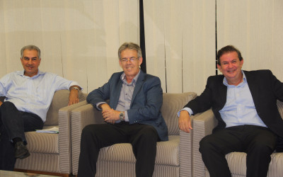 Deputado Eduardo Rocha é recebido pelo governador juntamente com prefeito de Paranaíba