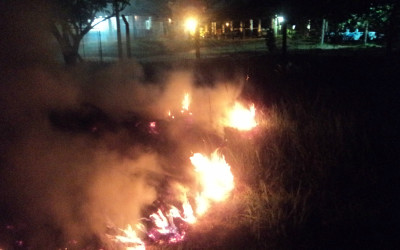 PMA prende e autua motorista em R$ 5 mil por crime de poluição ao realizar incêndio em vegetação 