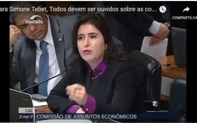 Para Simone Tebet  setor produtivo e trabalhadores devem ser ouvidos 