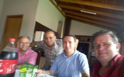 Eduardo Rocha visita prefeito e vereadores de Paraíso da Águas