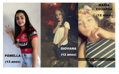 Três adolescentes fogem de casa e deixam bilhete com pedido de desculpas