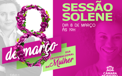 Câmara de Três Lagoas promove sessão em homenagem as mulheres