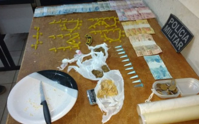 Através de denúncia anônima PM prende homem por tráfico de drogas na Vila Piloto