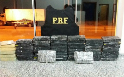 Cocaína apreendida pela PRF esta avaliada em mais de R$ 4 milhões
