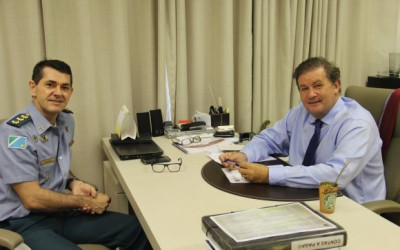 Deputado Eduardo Rocha recebe visita do coronel Wilson Sérgio Monari