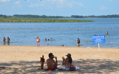 Balneário municipal é opção de lazer para quem não viaja no feriadão da Páscoa