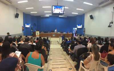 Fibria fala sobre o Programa Agente do Bem no Encontro Nacional de Defesa à Criança e Adolescente 