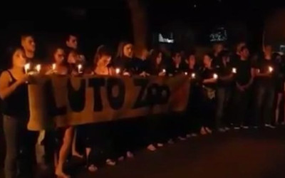  Universitários fazem homenagem à estudante assassinada em Ilha Solteira