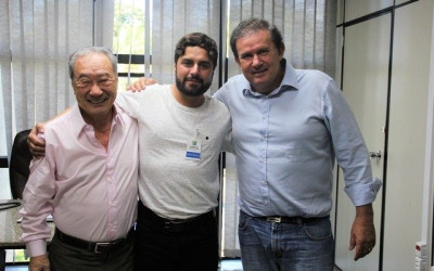 Deputados Eduardo Rocha e George Takimoto fecham projeto político com vereador de Miranda