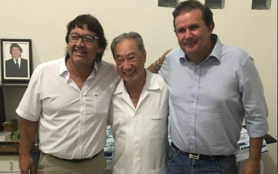 Deputado Eduardo Rocha recebe apoio do vereador Cesar Nogueira, de Jardim