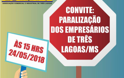 Empresários de Três Lagoas fecham as portas mais cedo em apoio a manifestação dos caminhoneiros
