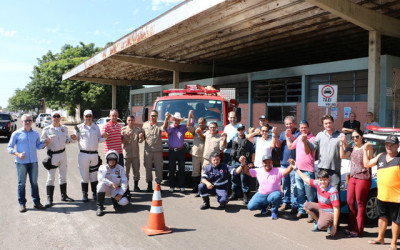 Operação envolvendo PM, Samu, Bombeiros e Departamento de Trânsito aproxima serviços da sociedade