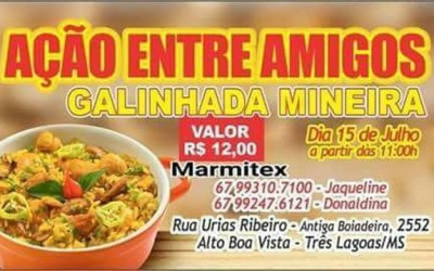 Galinhada mineira será realizada para custear tratamento de três-lagoense