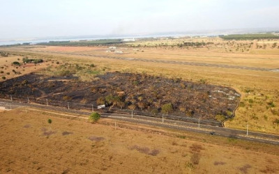 Aeroporto recebe ações para evitar transtornos em caso de incêndio nas proximidades