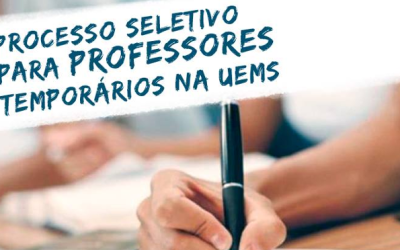 Abertas inscrições para seleção de professores temporários na Uems