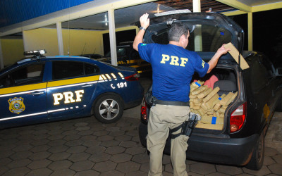 Polícia Rodoviária Federal apreende 251 kg de maconha na BR-267