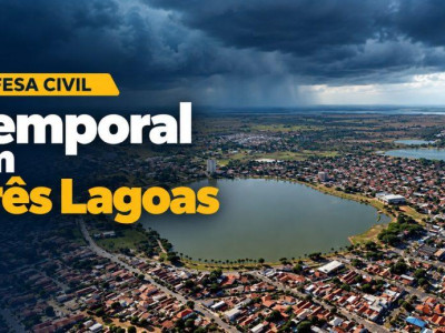 Defesa Civil atende ocorrências após temporal em Três Lagoas