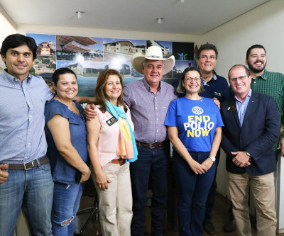 Governador do Rotary Club visita prefeito Angelo Guerreiro