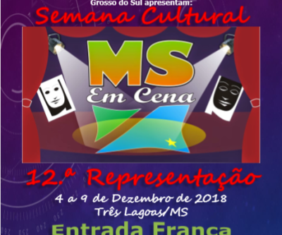 12º MS EM CENA terá seis espetáculos culturais