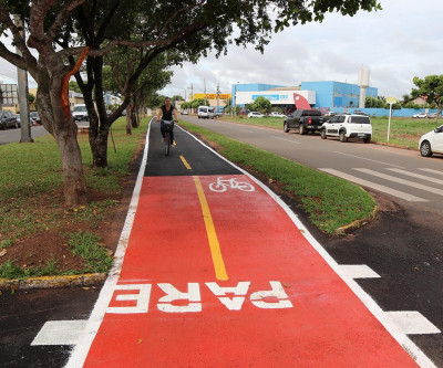 Ciclovia da Avenida Filinto Muller é finalizada em Três Lagoas 
