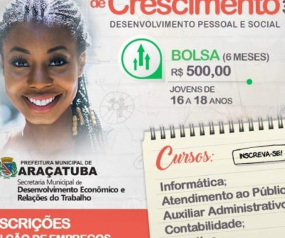 Prefeitura de Araçatuba oferece cursos gratuitos terminam dia 8