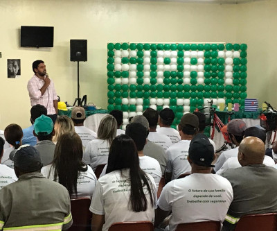 Unimed Andradina participa de SIPAT na Usina Viralcool