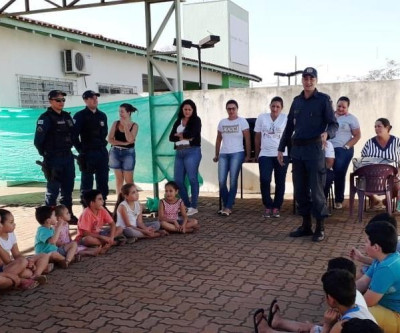 Crianças de Brasilândia recebem orientações sobre “Educação no Trânsito”