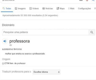 Após campanha ganhar as redes, Google edita definição de professora como prostituta